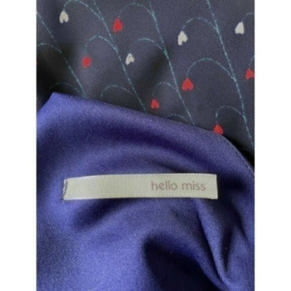 Hanging Hearts Navy Blue Sleeveless Dress Juniors/Women’s Large - Picture 12 of 13